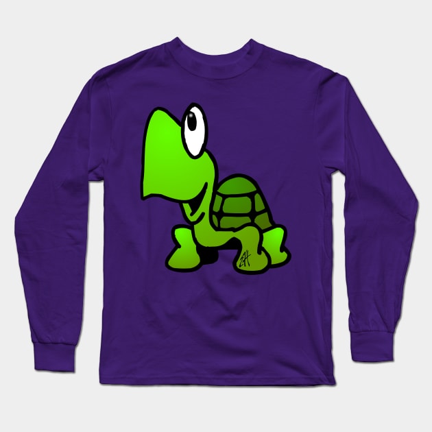 Turtle Long Sleeve T-Shirt by Cardvibes